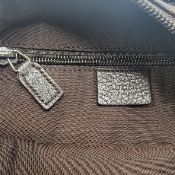 Large Preloved Gucci Tote Bag Brown - Picture 7 of 13